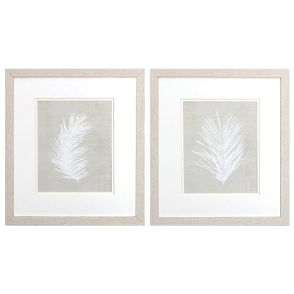 Set Of Two Palm Oasis White Framed Print Wall Art HomeRoots