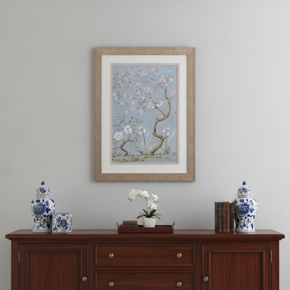 Spring Mural I Brown Framed Wall Art HomeRoots