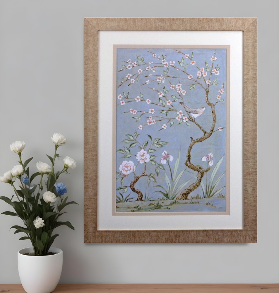 Spring Mural I Brown Framed Wall Art HomeRoots