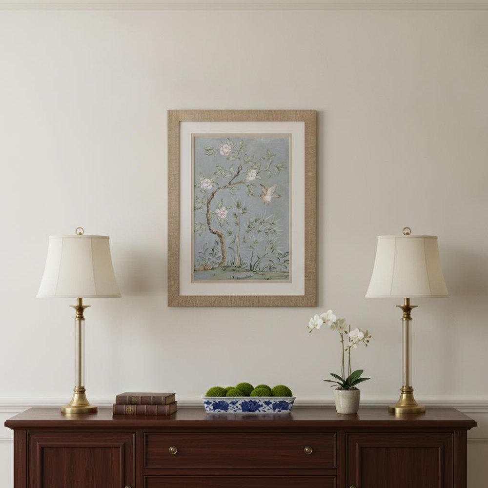 Spring Mural II Brown Framed Wall Art HomeRoots