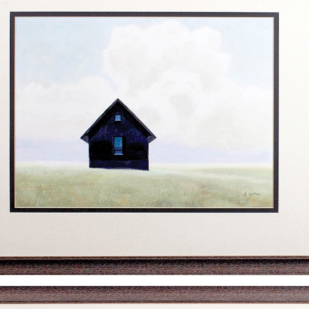 Set Of Two Lonely Landscape Wood Brown Framed Wall Art HomeRoots