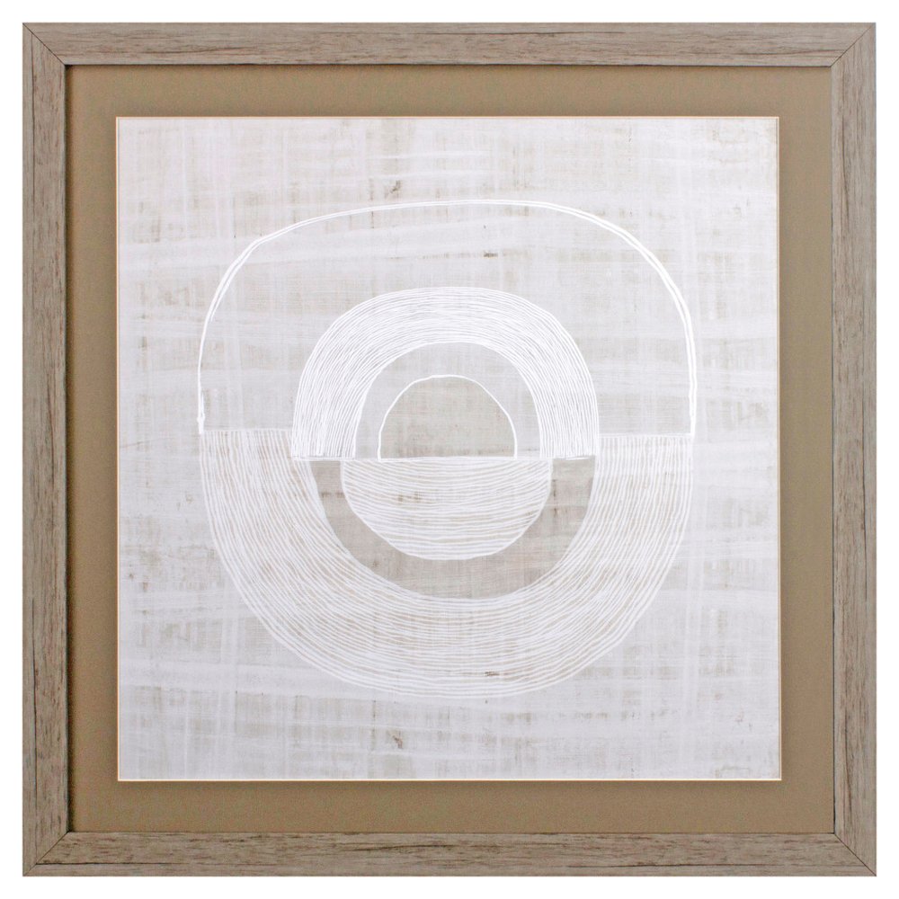 Organic Weave I Wood Brown Framed Wall Art HomeRoots