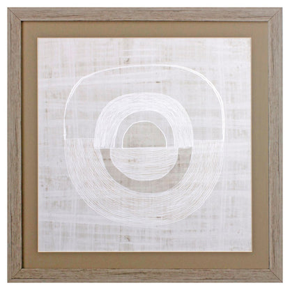 Organic Weave I Wood Brown Framed Wall Art HomeRoots