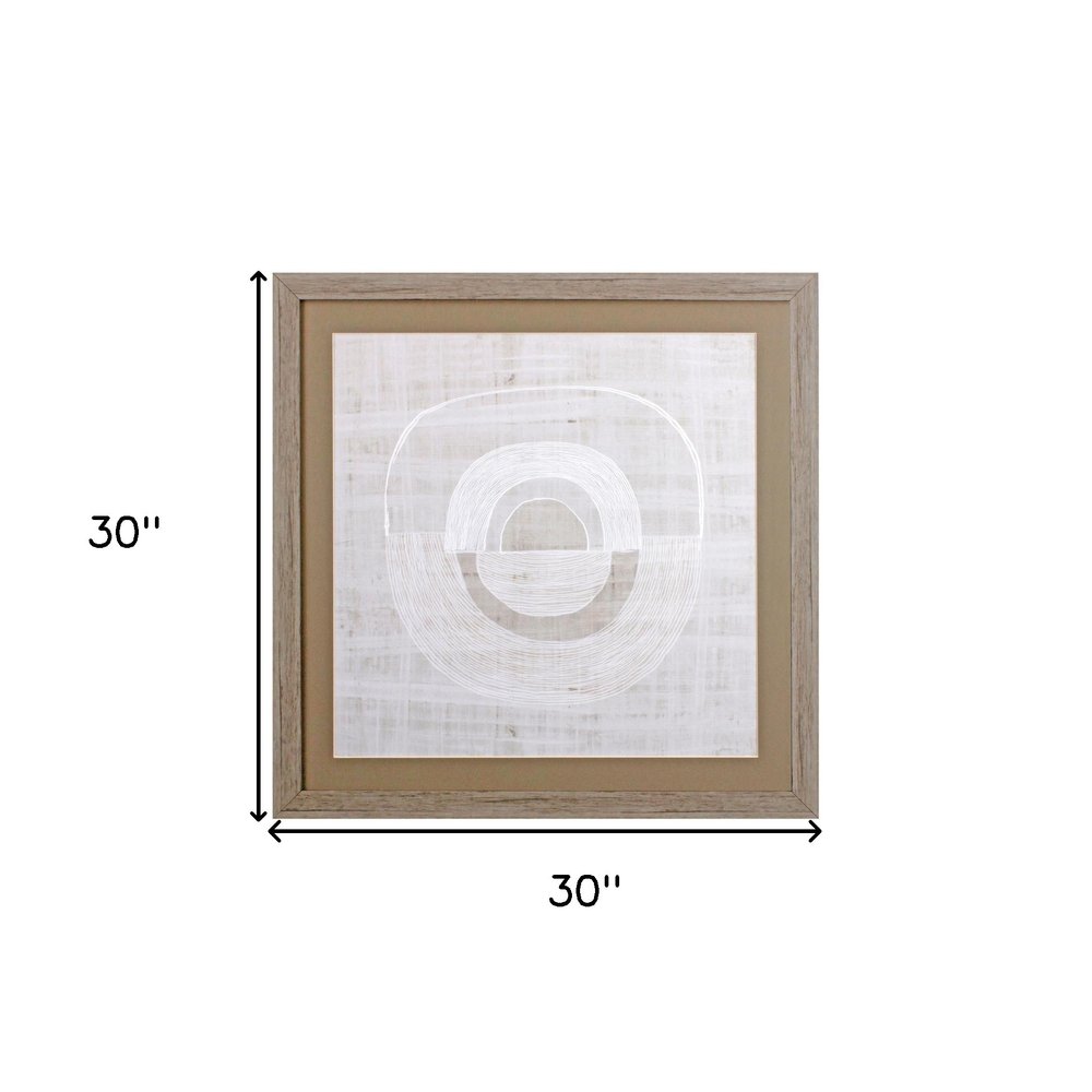 Organic Weave I Wood Brown Framed Wall Art HomeRoots