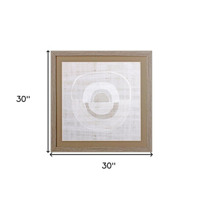 Organic Weave I Wood Brown Framed Wall Art HomeRoots