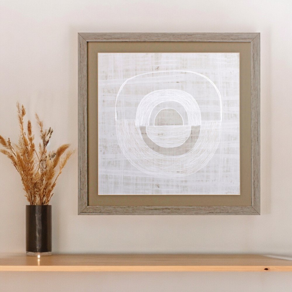 Organic Weave I Wood Brown Framed Wall Art HomeRoots