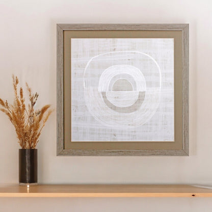 Organic Weave I Wood Brown Framed Wall Art HomeRoots