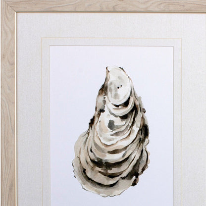 Set Of Two Neutral Oyster A Wood Brown Framed Wall Art HomeRoots