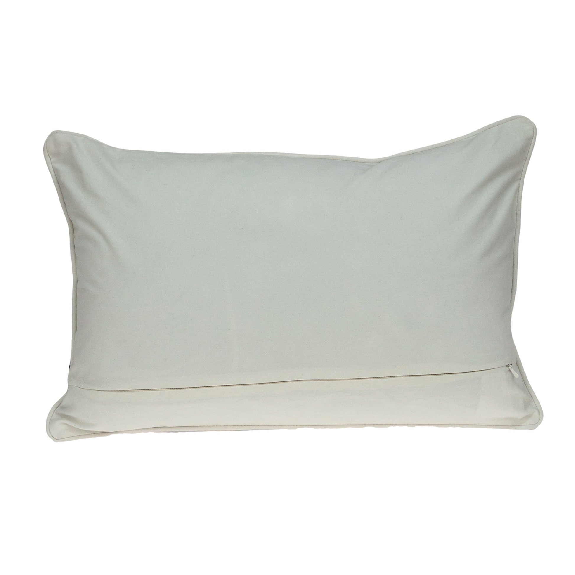 12" X 20" Blue Cotton Throw Pillow FurniFindUSA