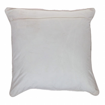 20" Black and Orange Cotton Throw Pillow With Embroidery FurniFindUSA
