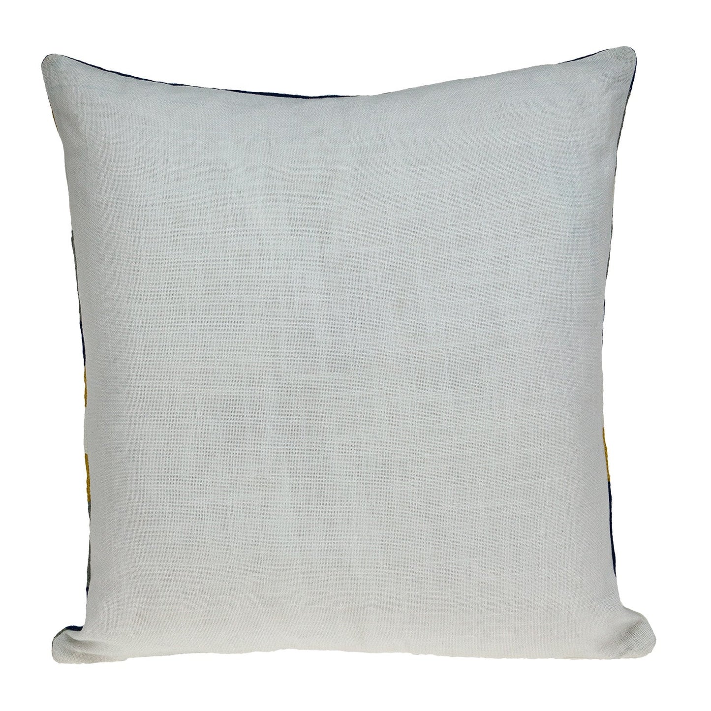 20" Blue and White Cotton Throw Pillow 6.0" (L) x 20.0" (W) x 20.0" (H) FurniFindUSA