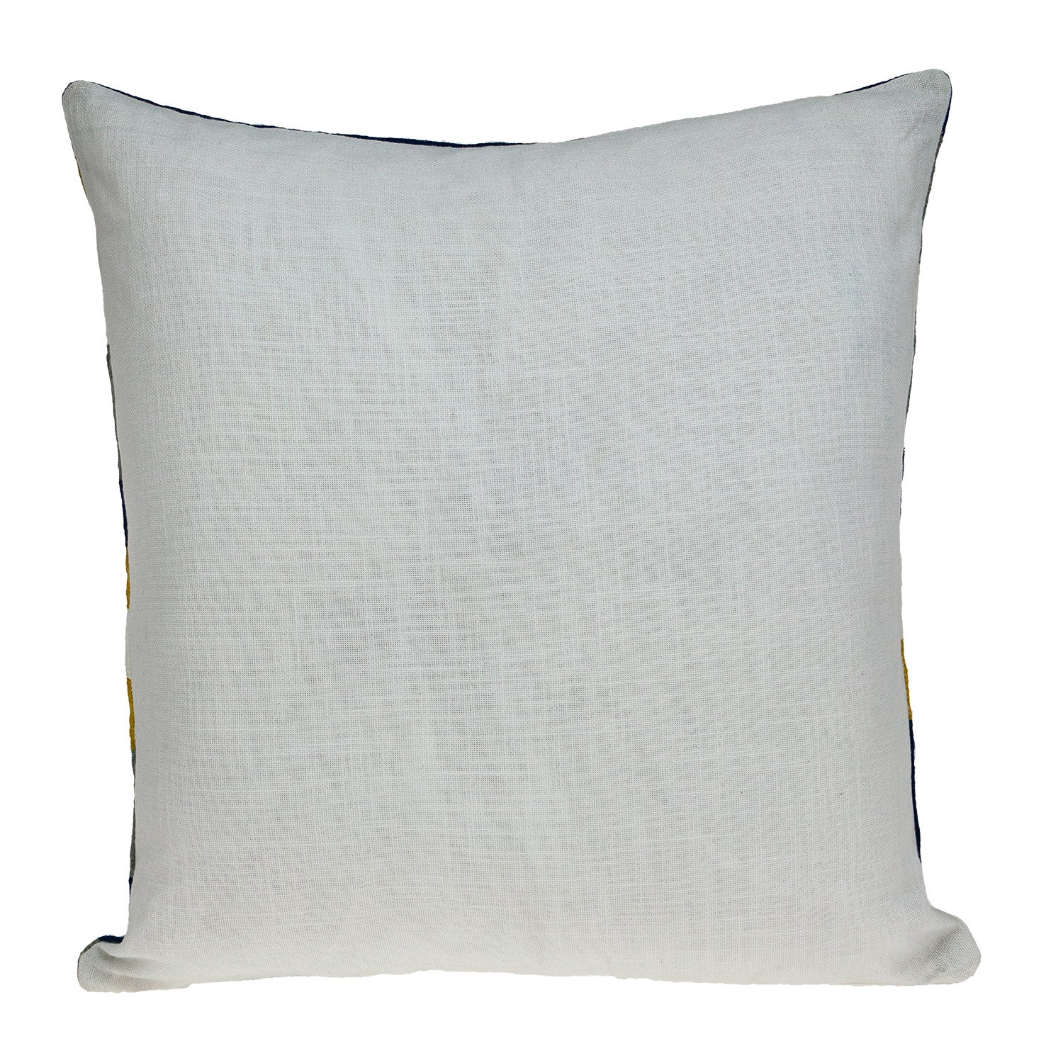 20" Blue and White Cotton Throw Pillow 6.0" (L) x 20.0" (W) x 20.0" (H) FurniFindUSA