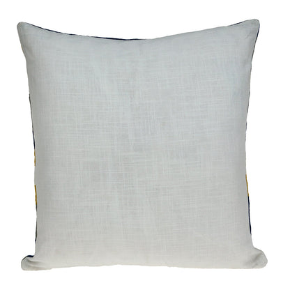 20" Blue and White Cotton Throw Pillow 6.0" (L) x 20.0" (W) x 20.0" (H) FurniFindUSA