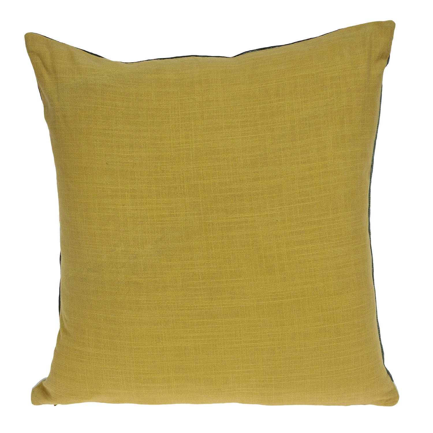 20" Black and Yellow Geometric Cotton Throw Pillow FurniFindUSA