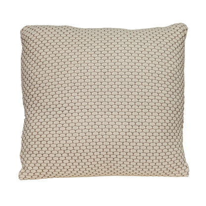 20" x 20" Beige and Pink Woven Square Accent Throw Pillow FurniFindUSA