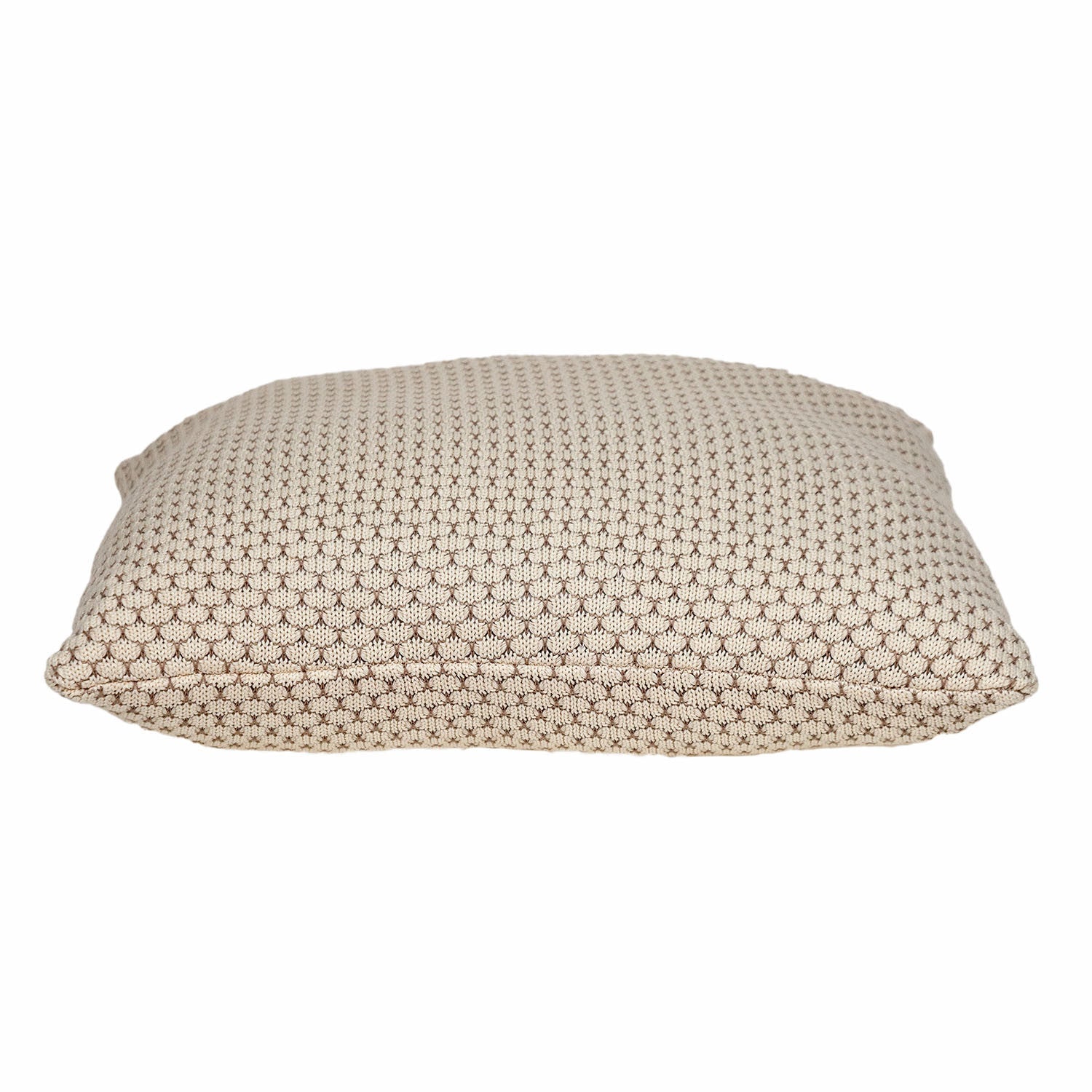 20" x 20" Beige and Pink Woven Square Accent Throw Pillow FurniFindUSA