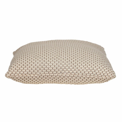 20" x 20" Beige and Pink Woven Square Accent Throw Pillow FurniFindUSA