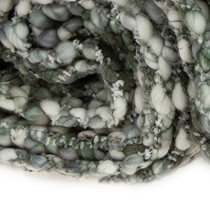 Green and White Knitted Cotton Blend Abstract Throw Blanket with Fringe HomeRoots