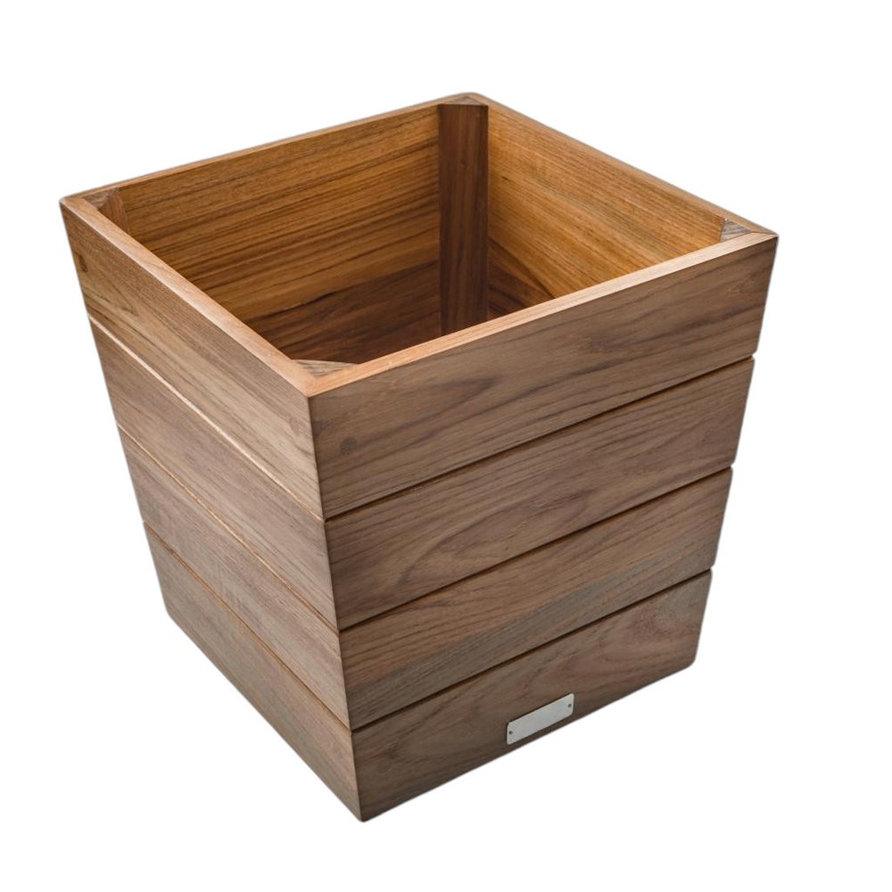 12" Brown Wood Indoor Outdoor Square Planter Box HomeRoots