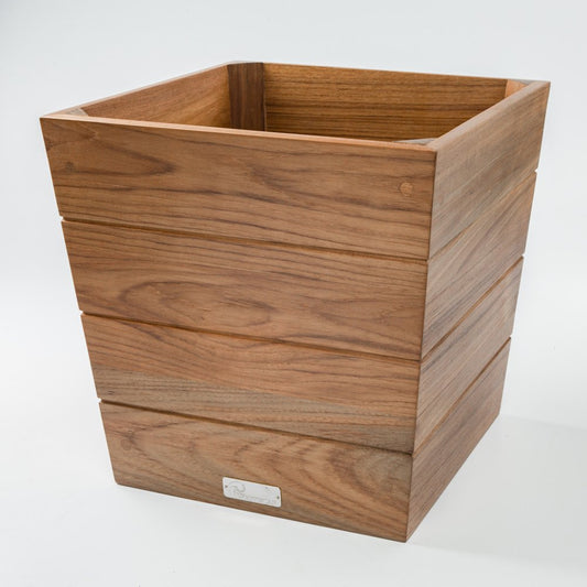12" Brown Wood Indoor Outdoor Square Planter Box HomeRoots