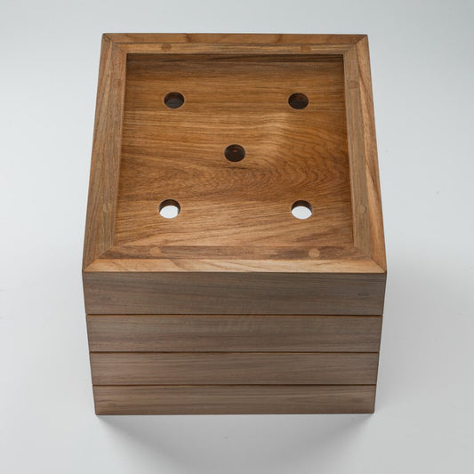12" Brown Wood Indoor Outdoor Square Planter Box HomeRoots