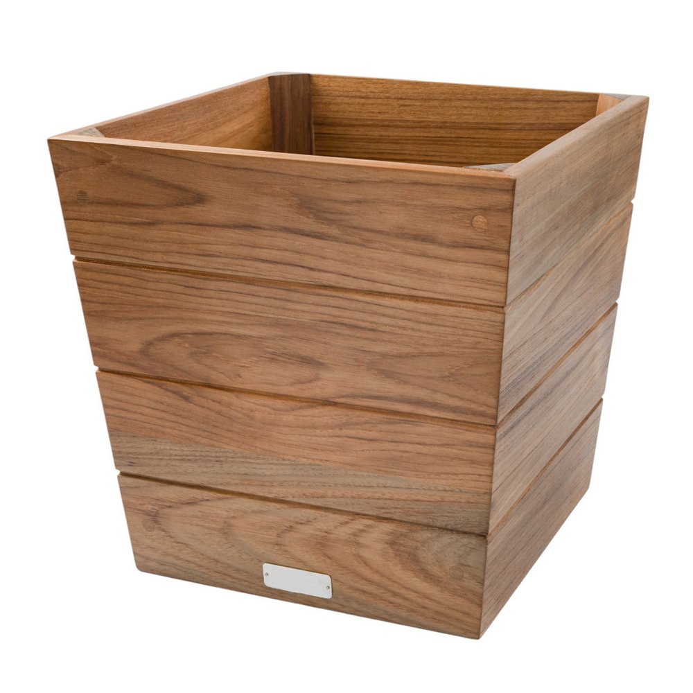 12" Brown Wood Indoor Outdoor Square Planter Box HomeRoots