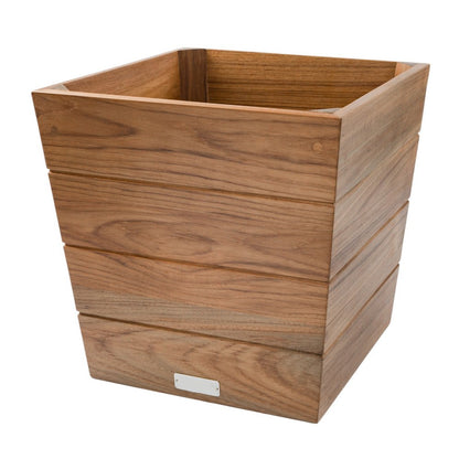 12" Brown Wood Indoor Outdoor Square Planter Box HomeRoots