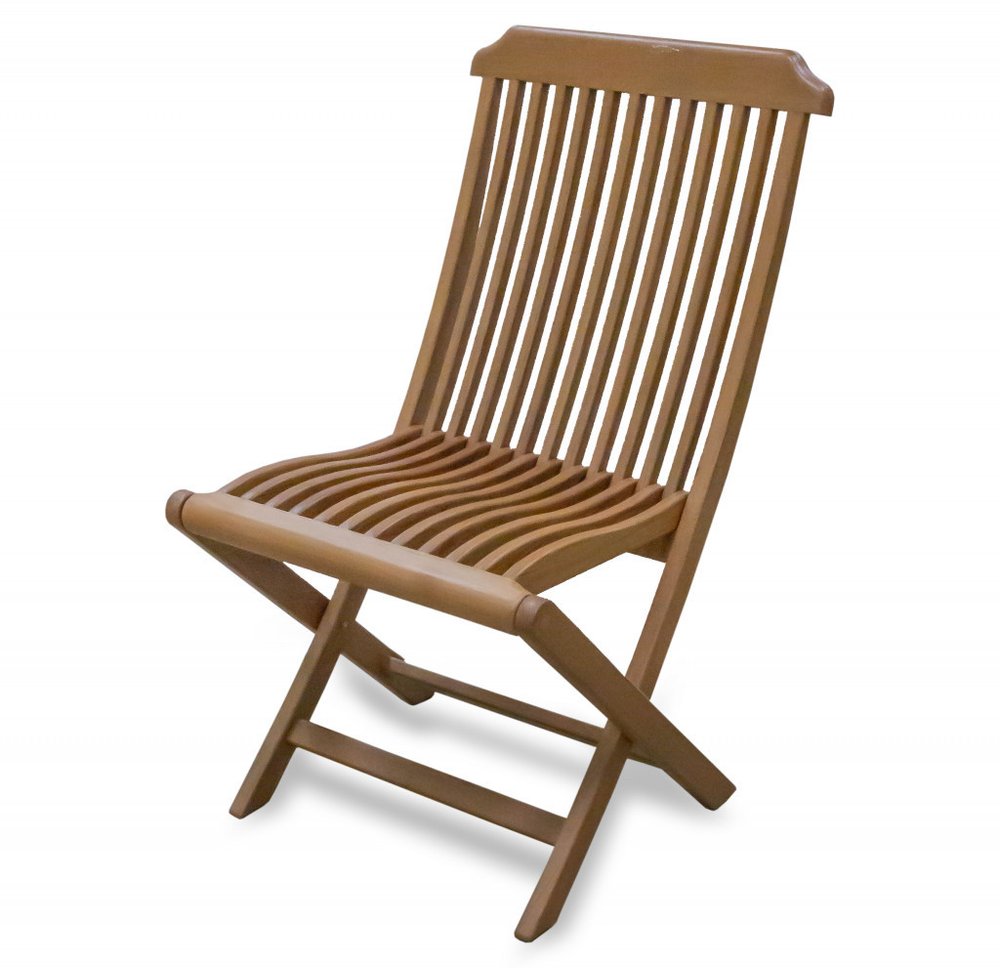 24" Brown Solid Wood Indoor Outdoor Deck Chair HomeRoots