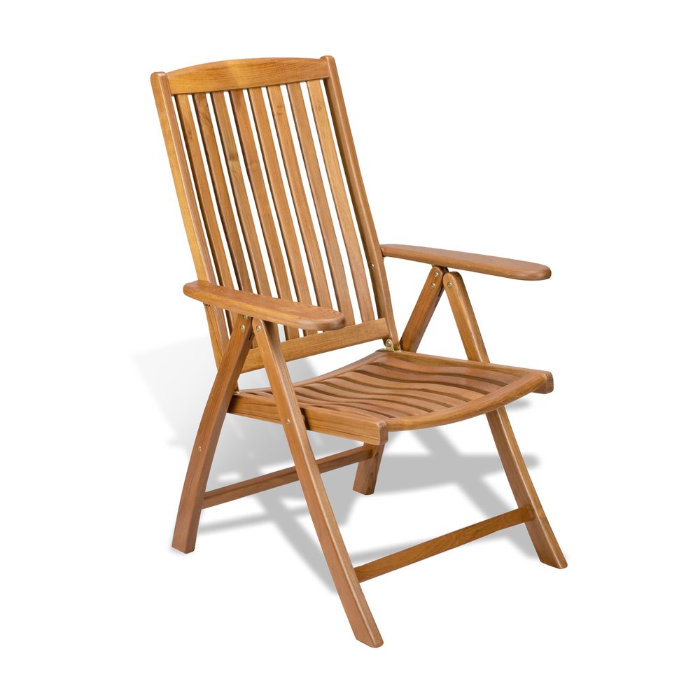 27" Brown Solid Wood Indoor Outdoor Arm Chair HomeRoots