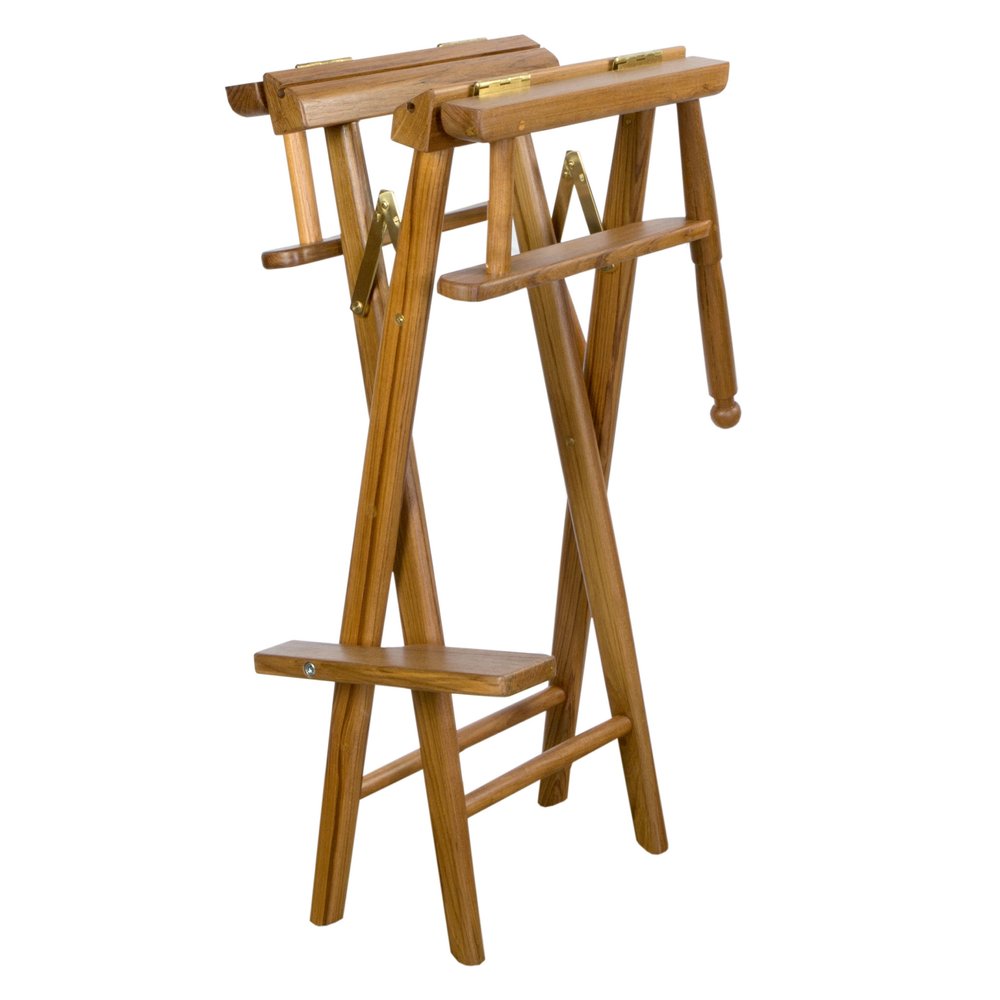 23" Ivory and Brown Solid Wood Indoor Outdoor Director Chair HomeRoots