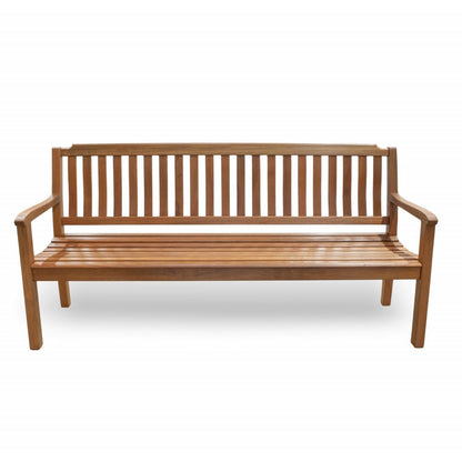 72" Teak Solid Wood Garden Bench HomeRoots