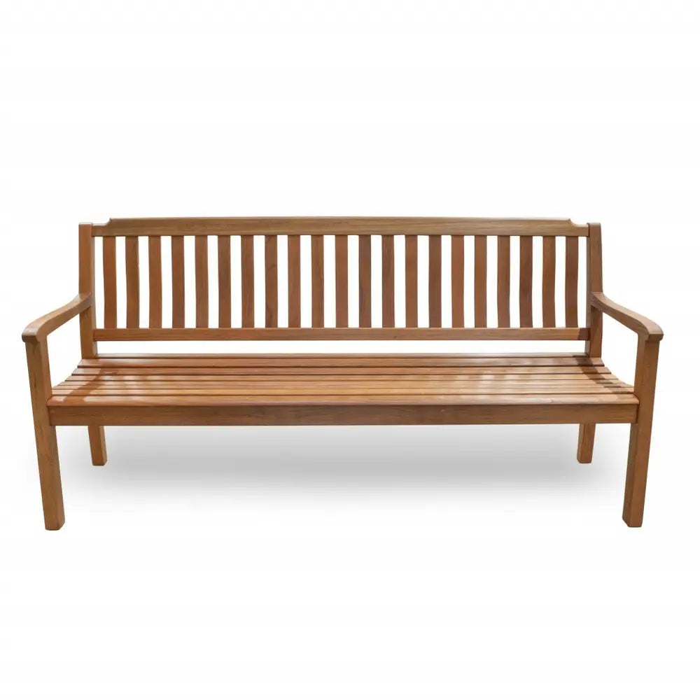 72" Teak Solid Wood Garden Bench HomeRoots