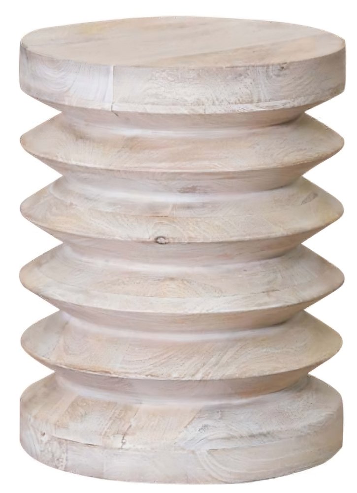 18" Brown Solid Wood Round End Table HomeRoots