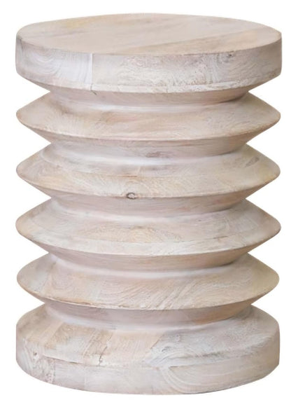 18" Brown Solid Wood Round End Table HomeRoots