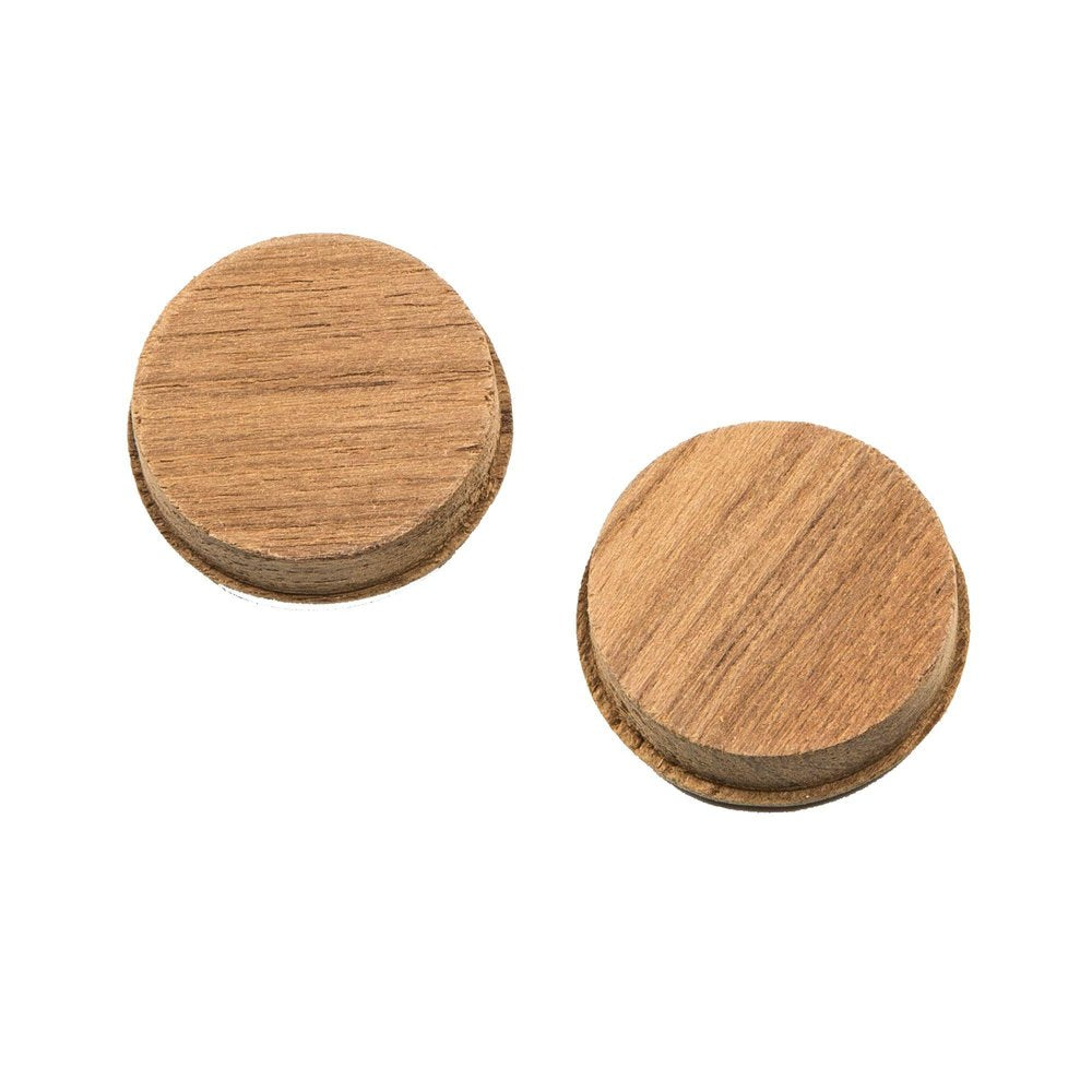 Set of Two Brown Wood Drawer Pull Knobs HomeRoots