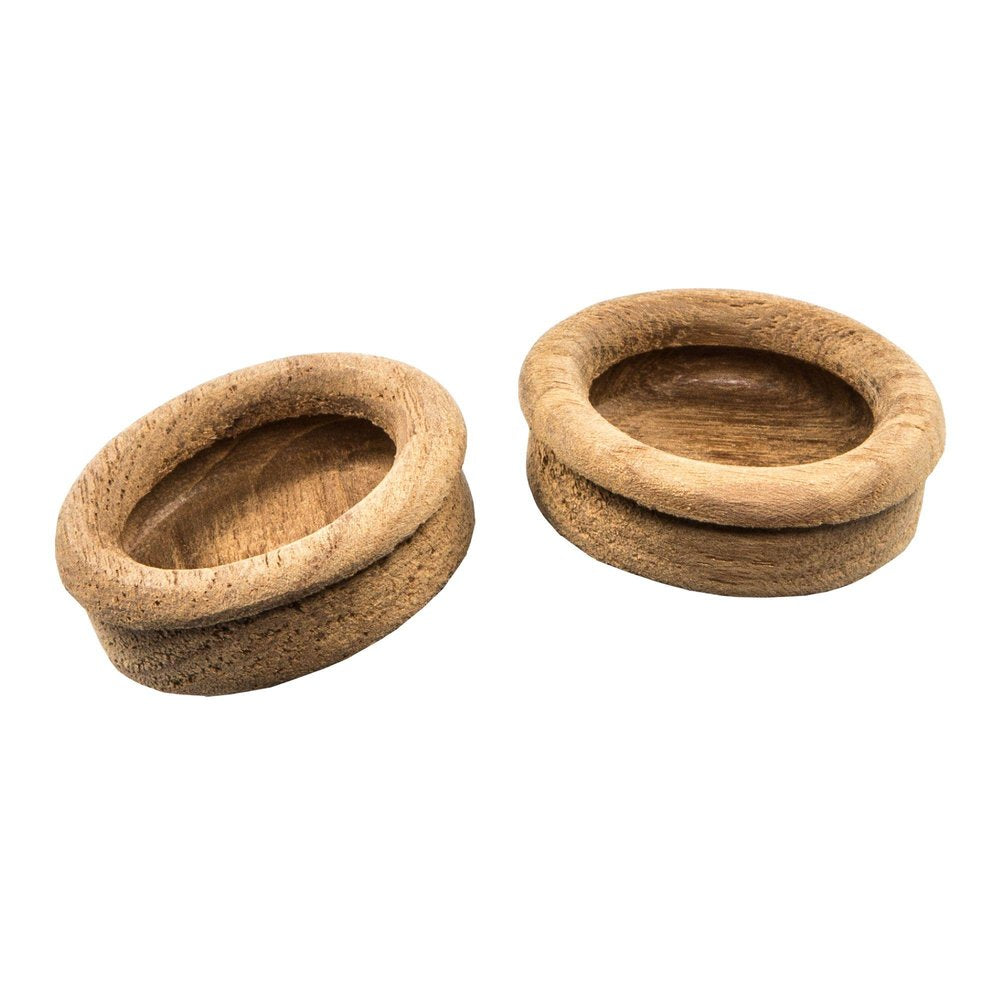 Set of Two Brown Wood Drawer Pull Knobs HomeRoots