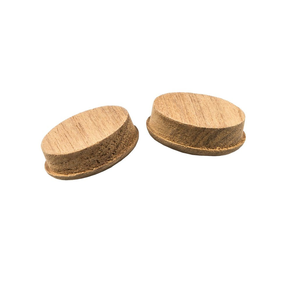 Set of Two Brown Wood Drawer Pull Knobs HomeRoots