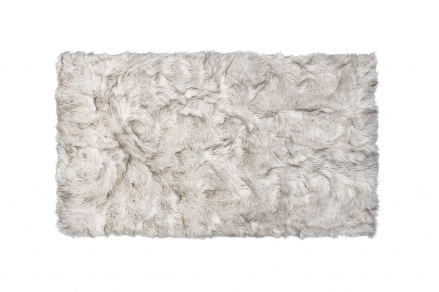 3' X 5' Chocolate Faux Fur Ombre Non Skid Area Rug - 96.0" (L) x 120.0" (W) x 0.39" (H) FurniFindUSA