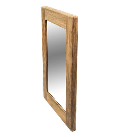 15" Brown Solid Wood Framed Accent Mirror HomeRoots
