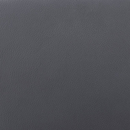 27" Gray And Black Faux Leather And Solid Wood Swivel Low Back Counter Height Bar Chair HomeRoots