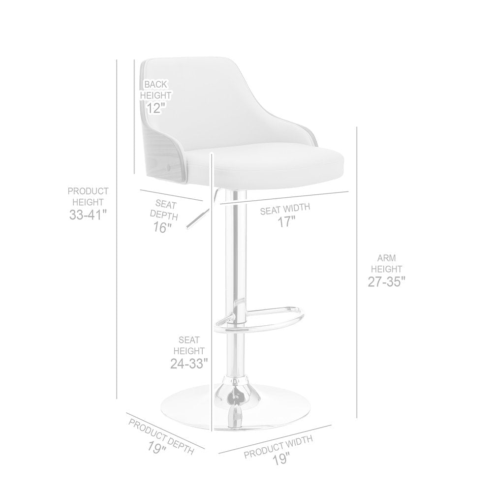 Black And Silver Fabric And Iron Adjustable Height Swivel Bar Chair HomeRoots