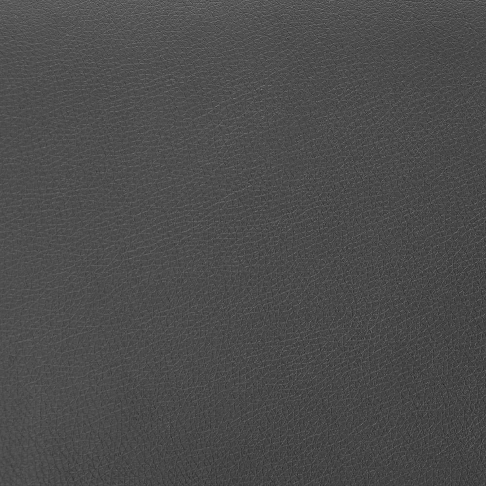 30" Gray And Silver Fabric And Iron Low Back Bar Height Swivel Bar Chair HomeRoots