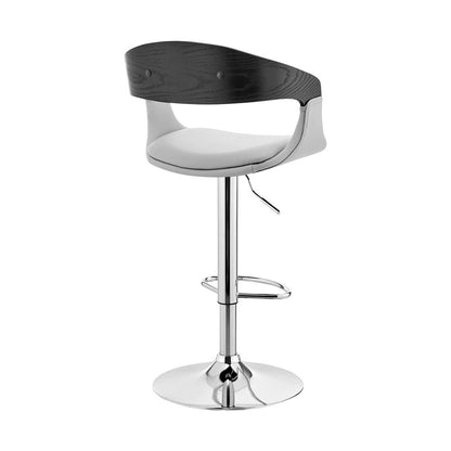 24" Gray And Silver Iron Swivel Low Back Adjustable Height Bar Chair HomeRoots