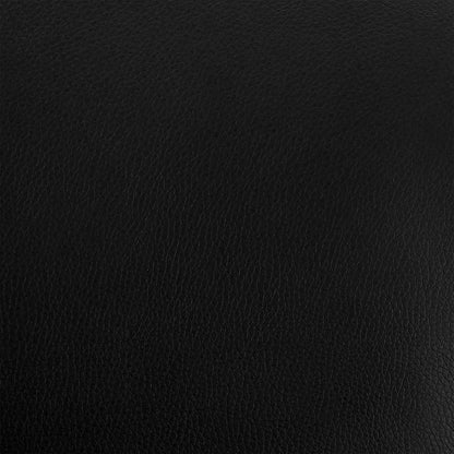 26" Black Faux Leather and Iron Counter Height Bar Chair HomeRoots