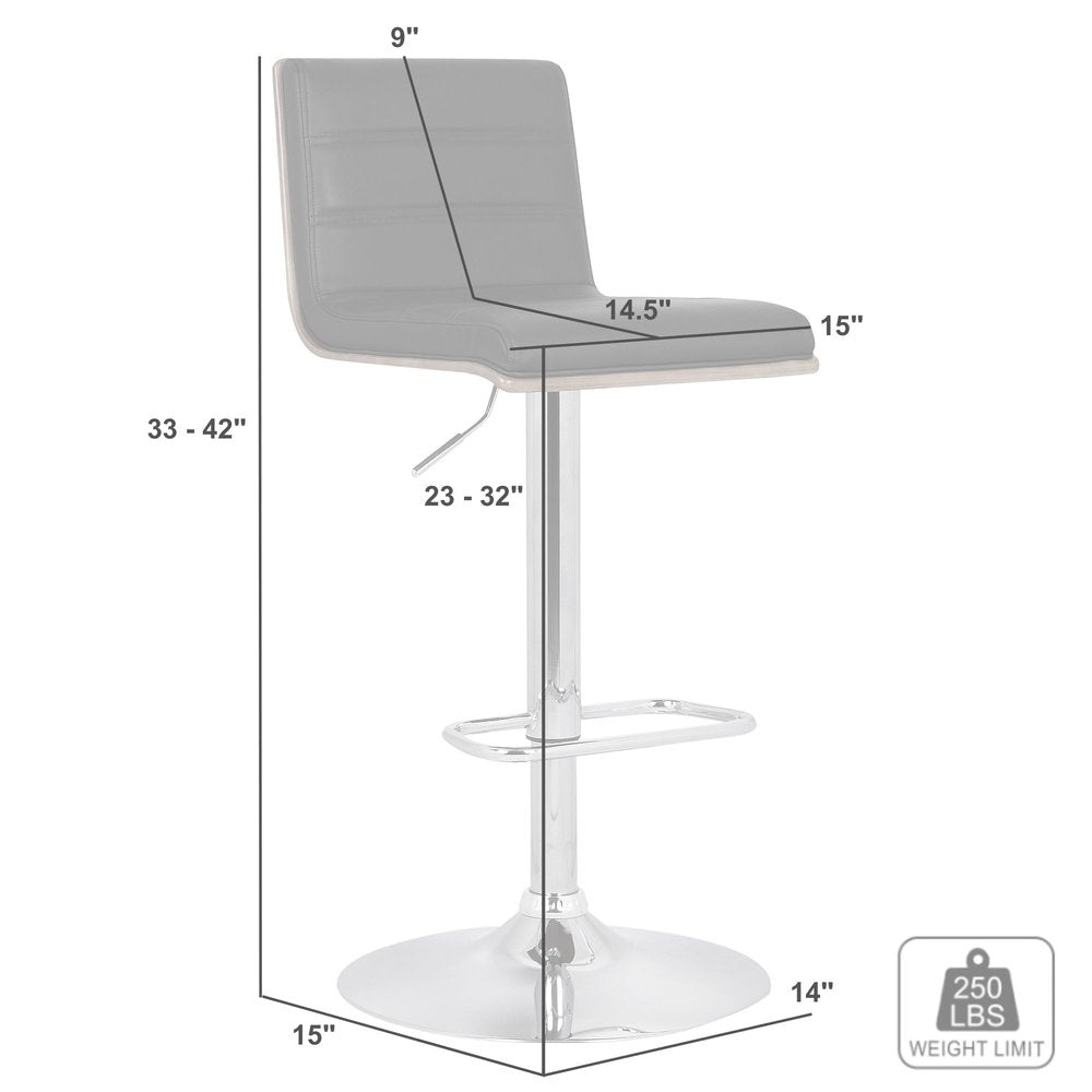 23" Cream And Silver Iron Swivel Low Back Adjustable Height Bar Chair HomeRoots