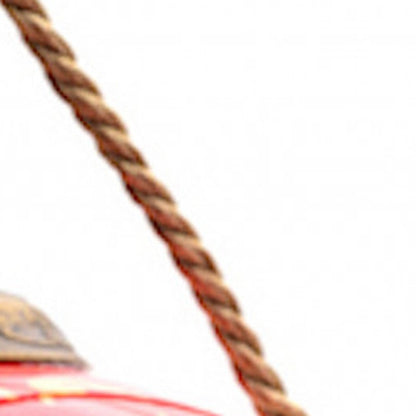 Poinsettia Flower Hand Painted Mouth Blown Glass Ornament HomeRoots