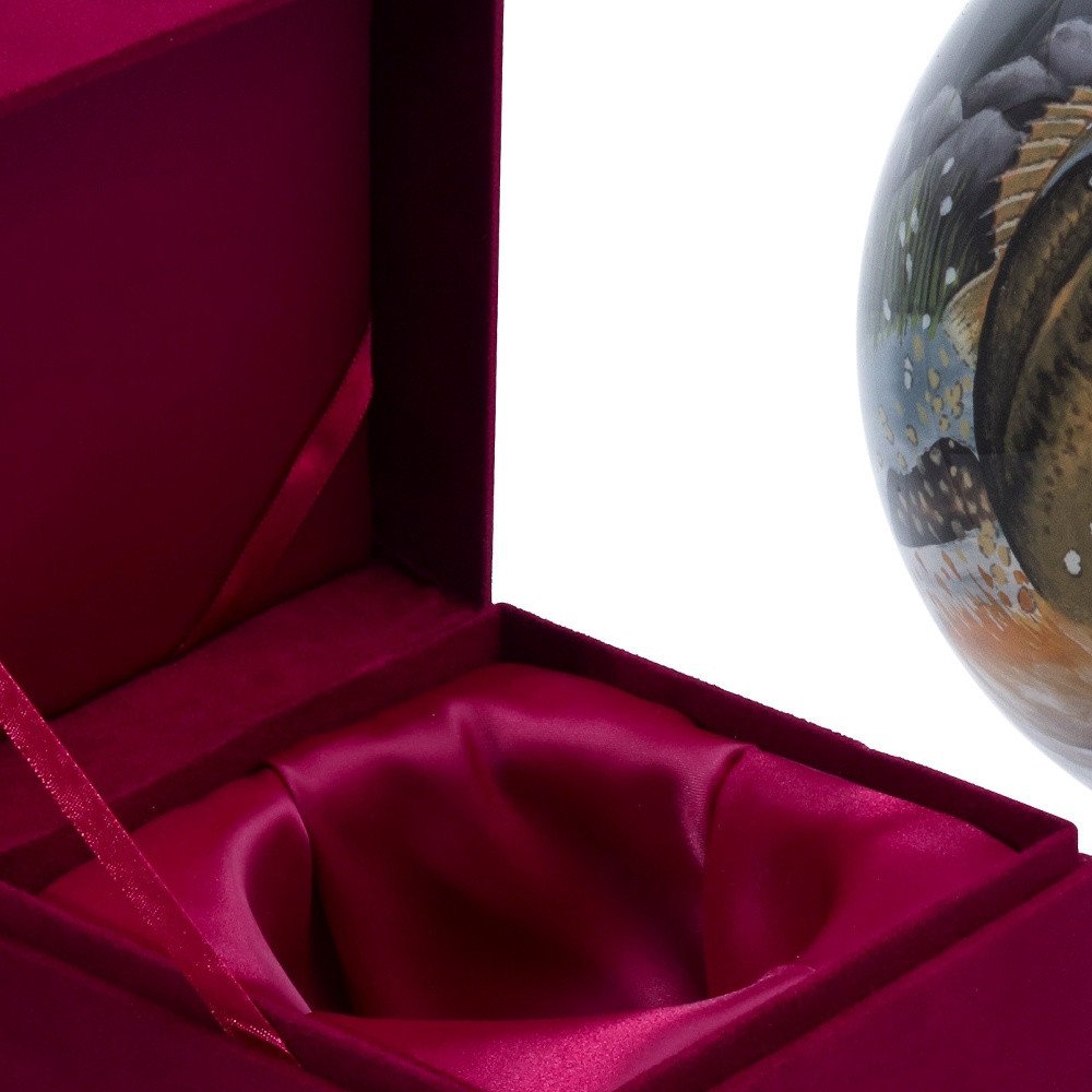 Bass Fish on a Lure Hand Painted Mouth Blown Glass Ornament HomeRoots