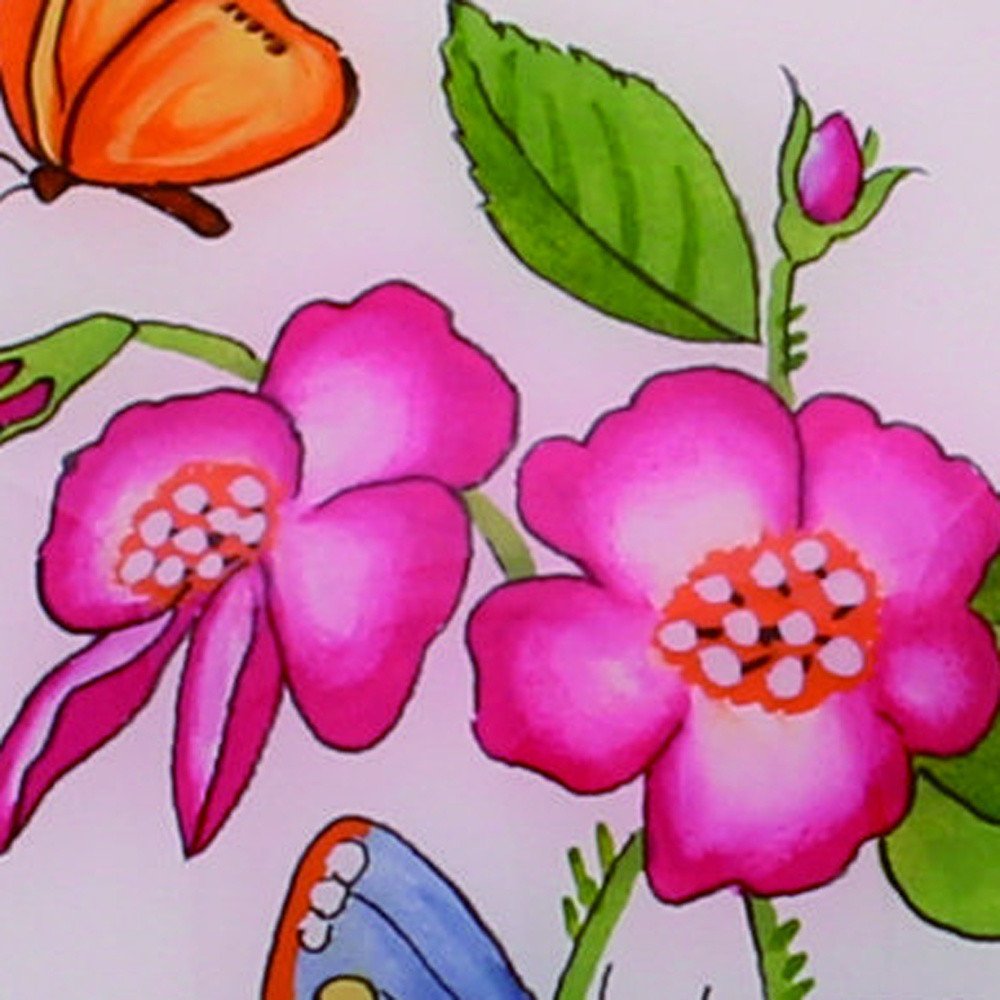 Decorative Florals Hand Painted Mouth Blown Glass Ornament HomeRoots