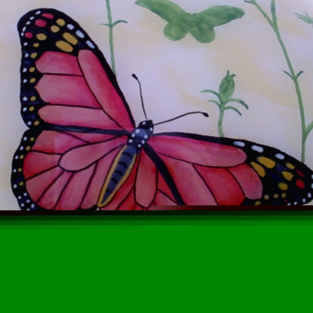Colorful Butterflies Hand Painted Mouth Blown Glass Ornament HomeRoots