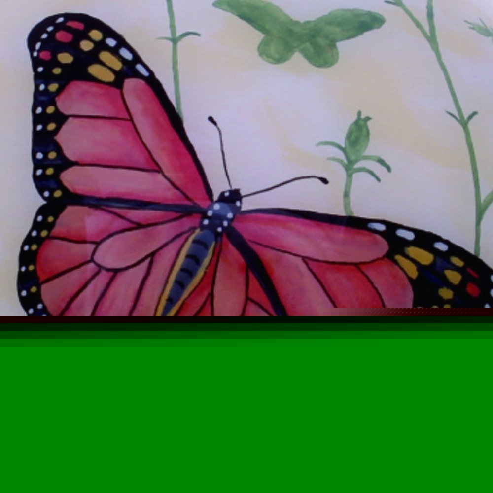 Colorful Butterflies Hand Painted Mouth Blown Glass Ornament HomeRoots